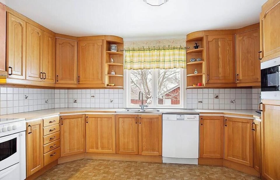 Villa | Private kitchen | Fridge, microwave, coffee/tea maker, electric kettle