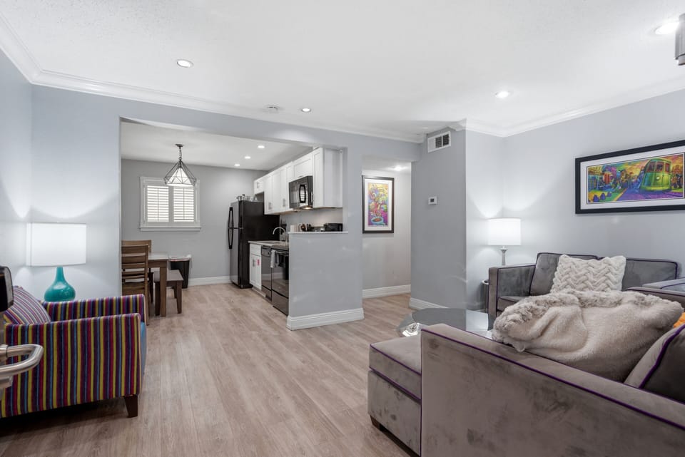 Open concept kitchen and living space