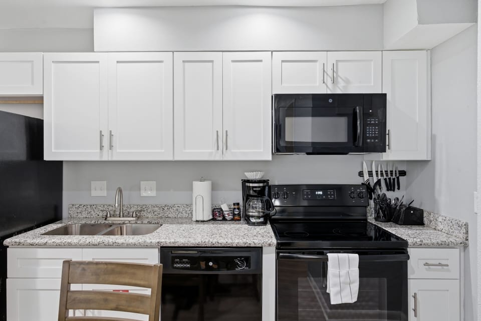Modern kitchen with sleek clean finishes