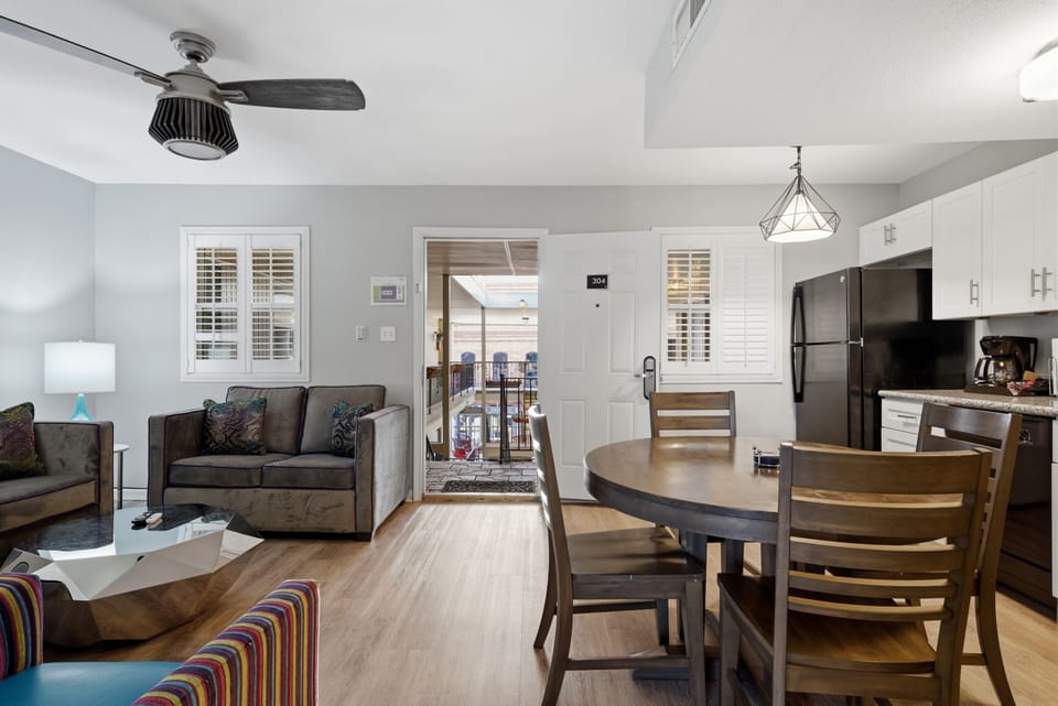 Living Room with Entryway View