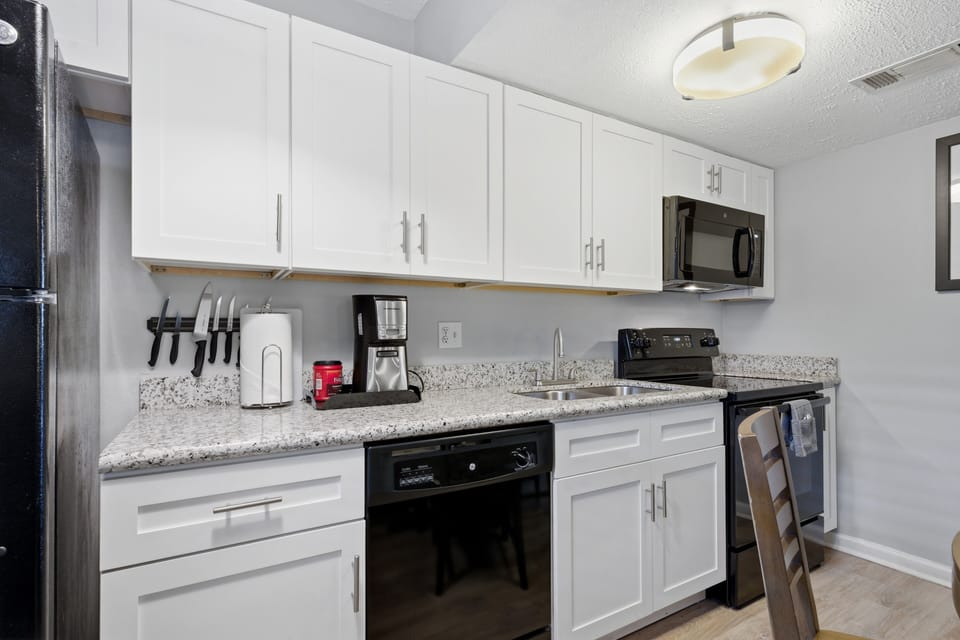 Fully equipped modern kitchen