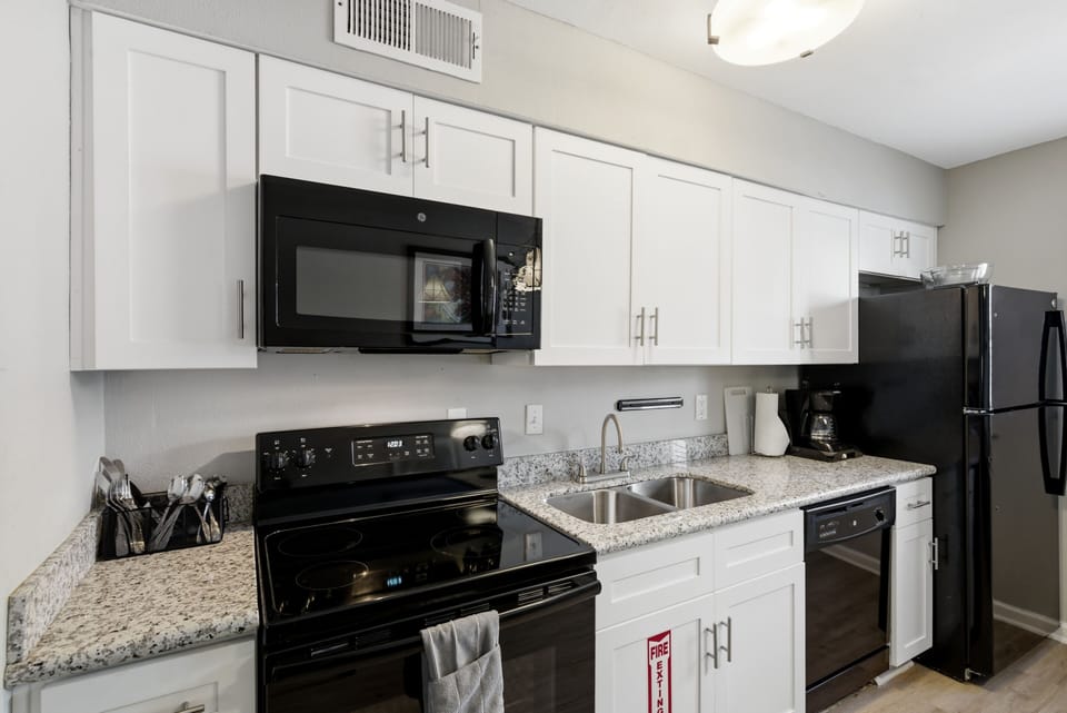 Fully equipped modern kitchen