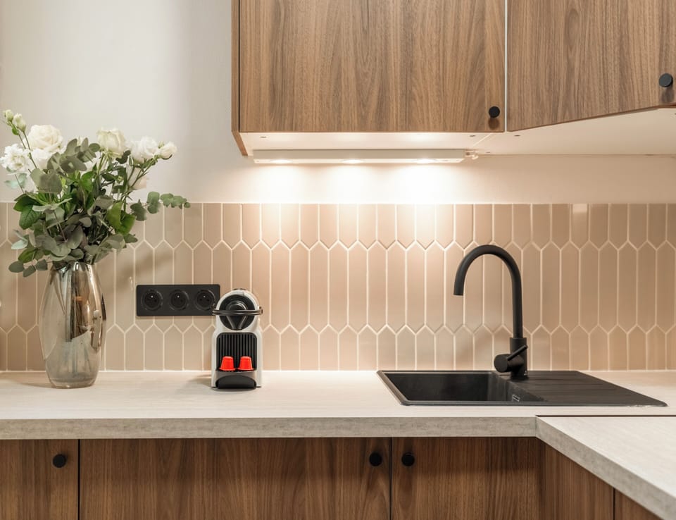 Superior Apartment, Courtyard View | Private kitchen