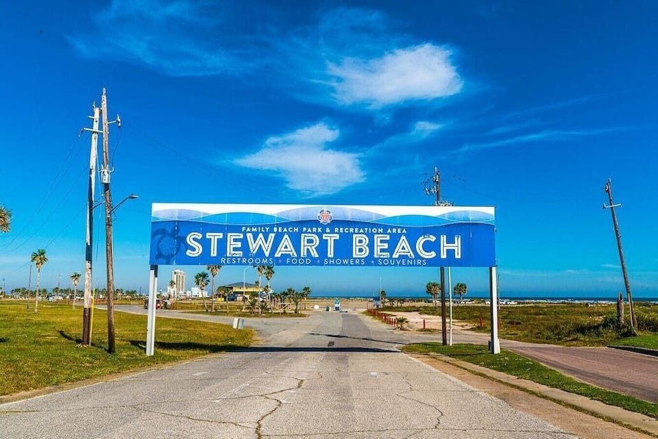 Right on Stewart Beach!