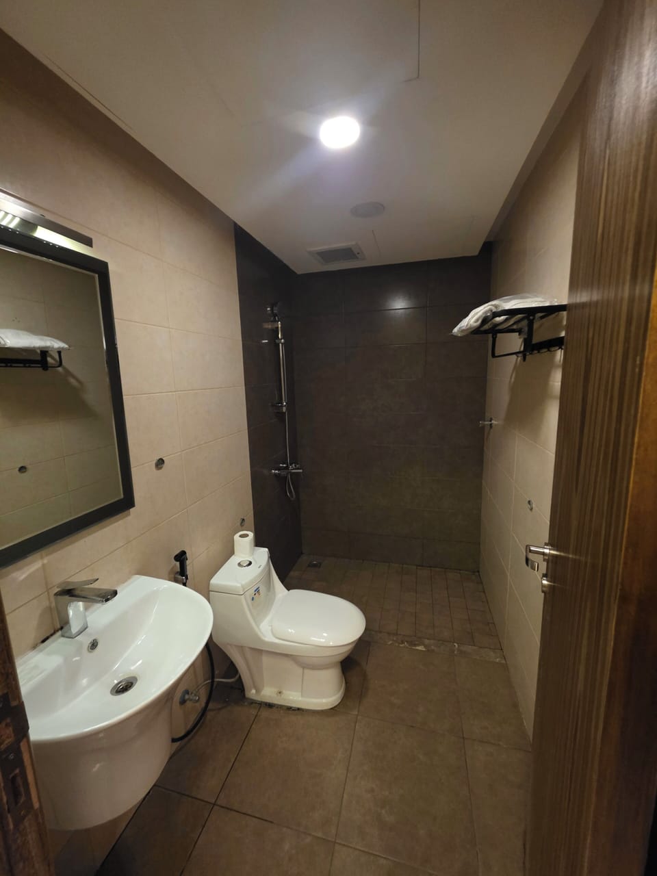 Suite | Bathroom | Shower, free toiletries, bidet, towels