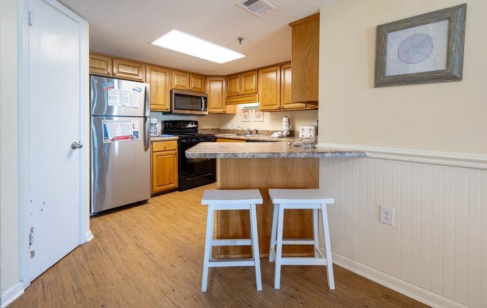 Condo, 2 Bedrooms | Private kitchen | Coffee/tea maker, fridge, oven