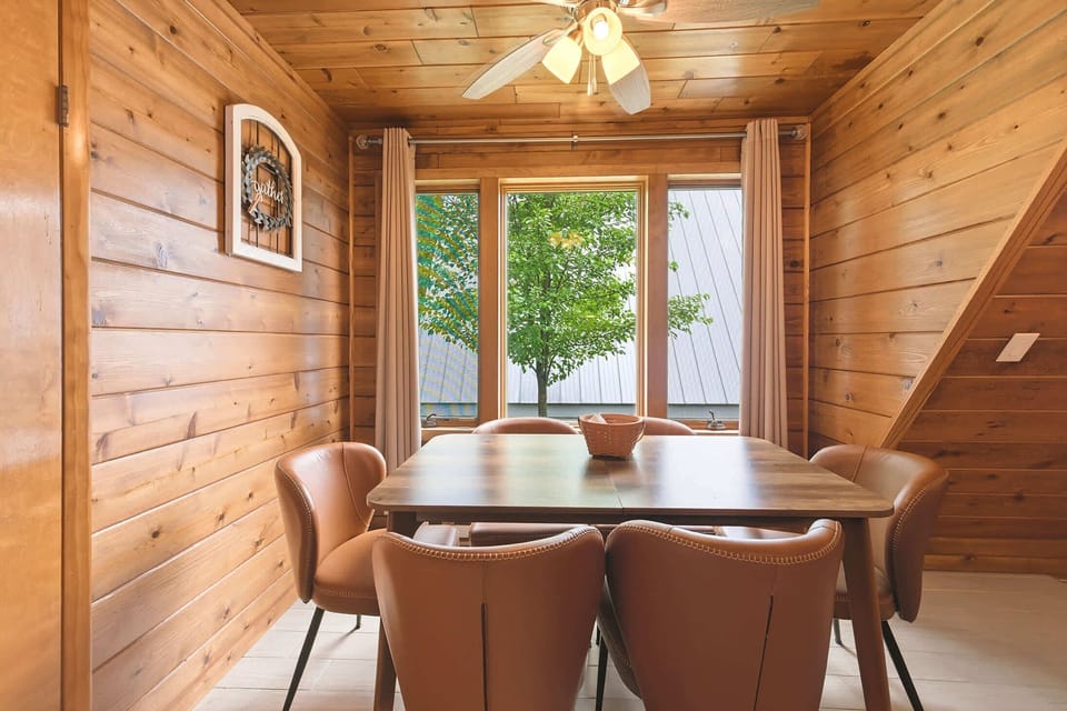 Enjoy relaxed family dining just steps from the living area and kitchen.