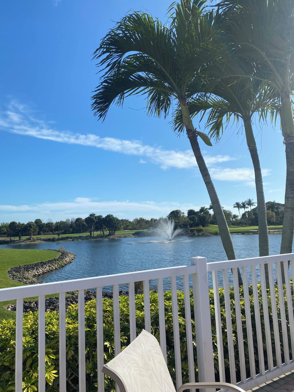 View from the pool. Steps away from the condo. 