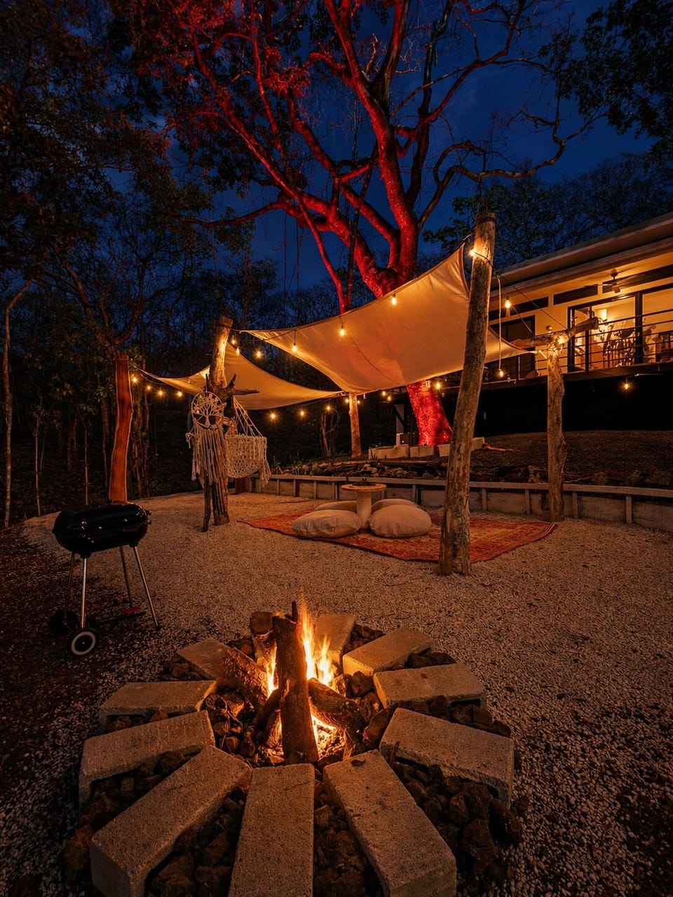 Private Firepit Area