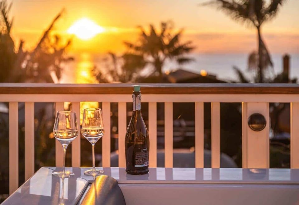 Imagine relaxing on the deck with a glass of wine looking at this view.