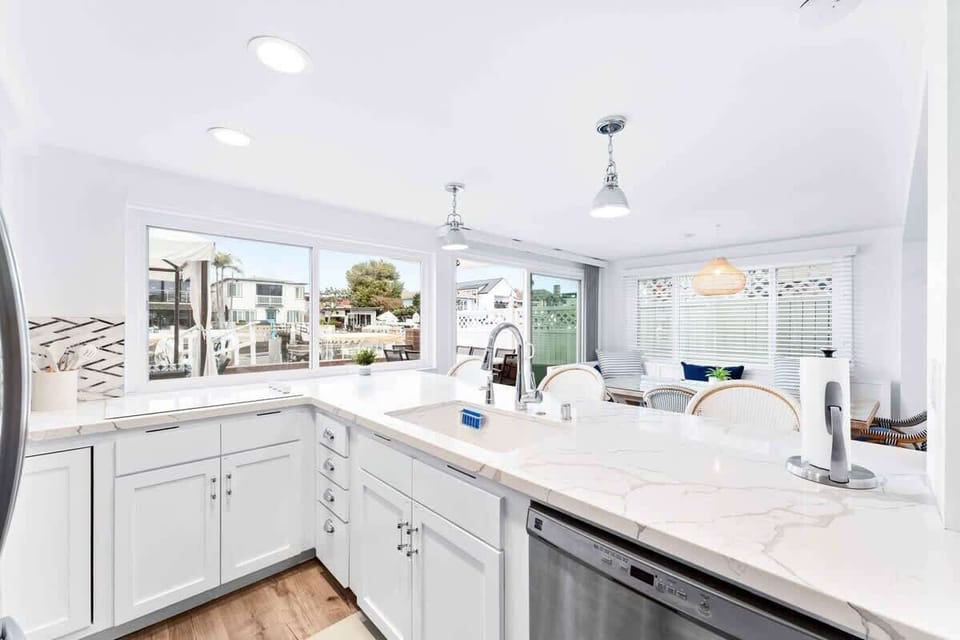 The kitchen is fully equipped with all cooking essentials as well as top tier stainless steel appliances.