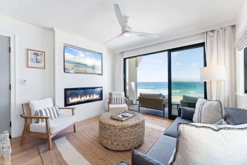 Each unit is equipped with flat-screen Smart TV's and gas fireplaces in the living rooms.