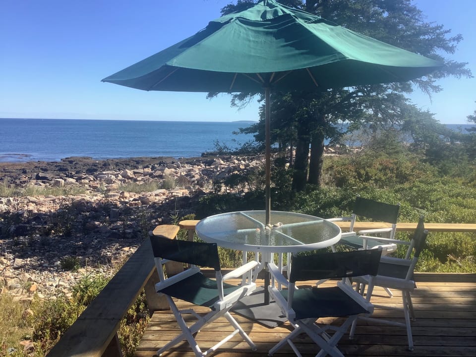 Ocean-side outdoor table