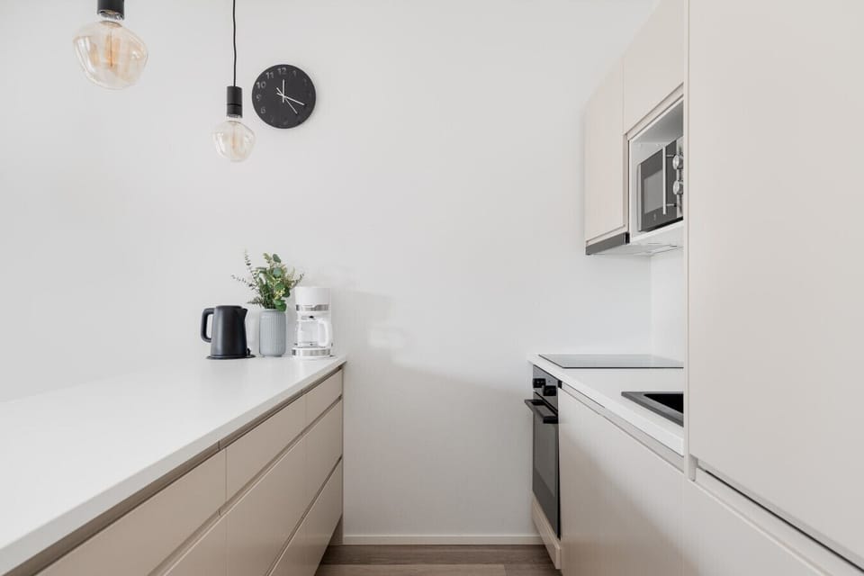 We provide a coffee maker and kettle so you can start your mornings easily before heading to the airport or nearby Jumbo mall.