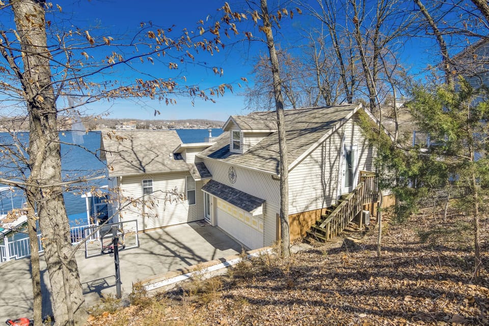 Side view of house from hill