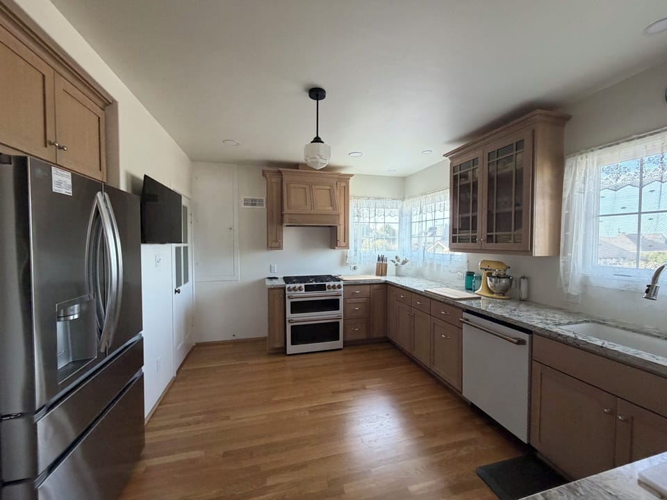 Modern kitchen with vintage touches