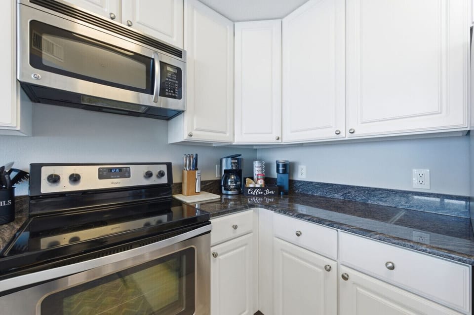 Fully Stocked Kitchen & Starter Coffee Bar supplies