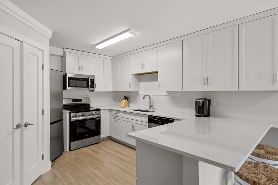 Everything necessary to cook and serve basic meals