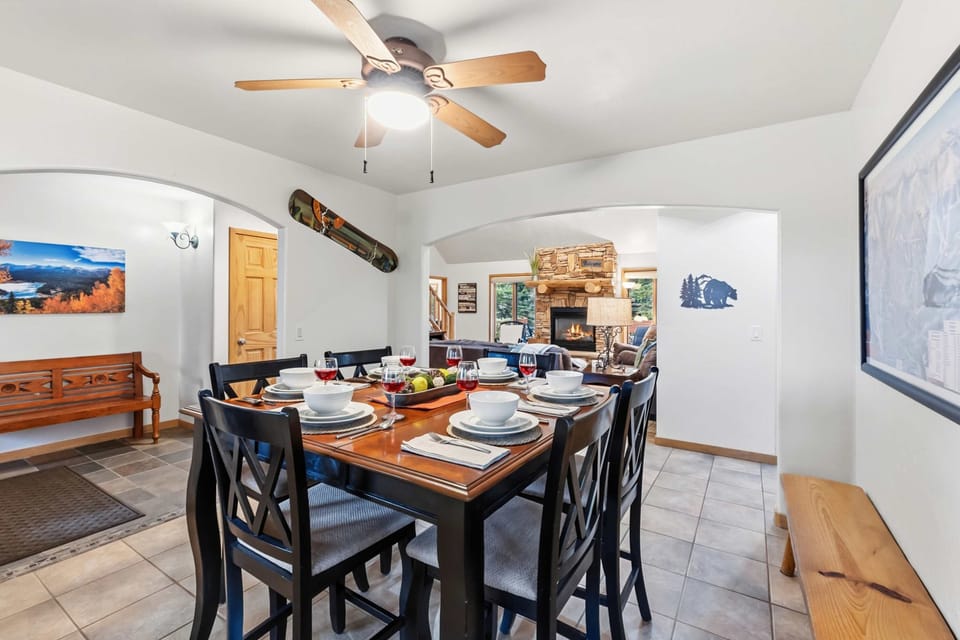 Dining room: Formal dining area with seating for 8