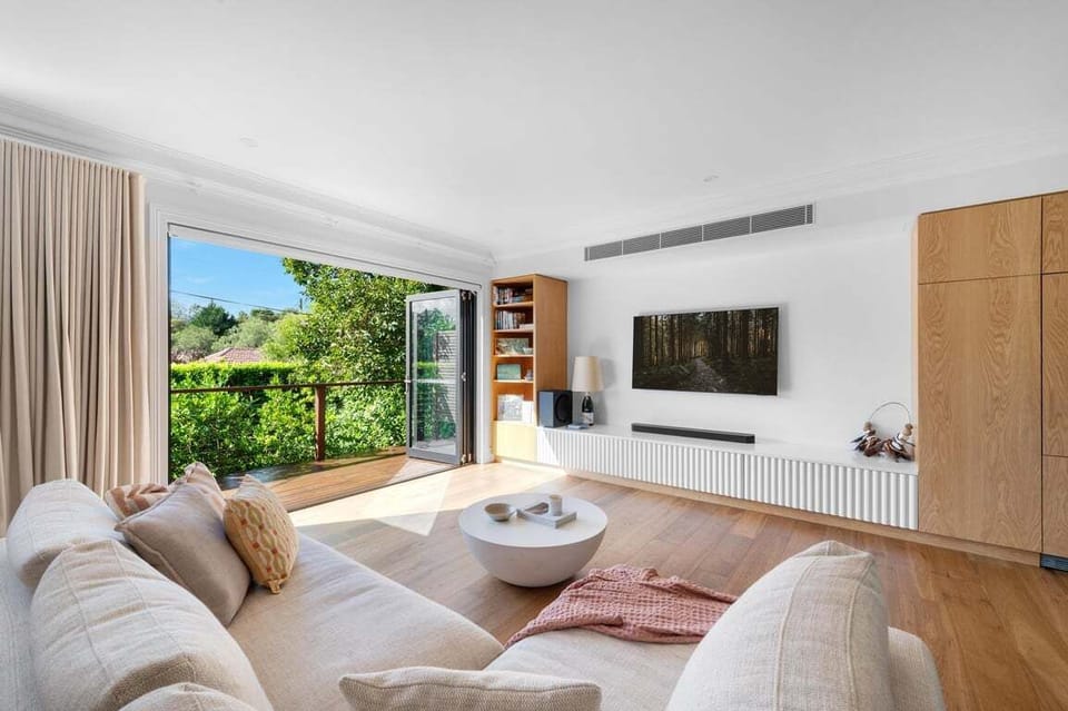 Bright, inviting living space filled with natural light