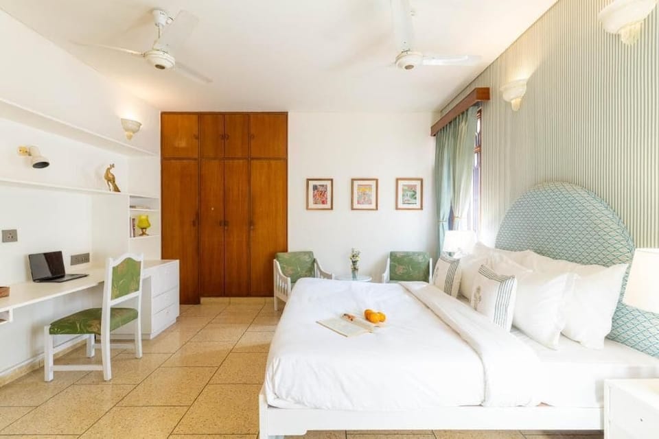 Double Room, Garden View | In-room safe, desk, laptop workspace, blackout drapes