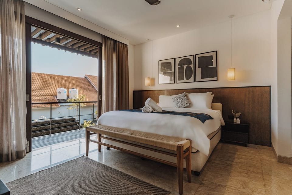 Villa, Balcony, Pool View | Desk, blackout drapes, iron/ironing board, free WiFi