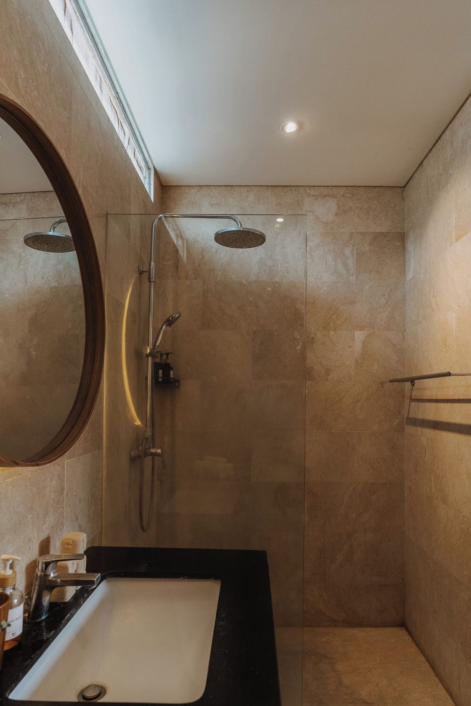 Villa, Balcony, Pool View | Bathroom | Shower, hair dryer, slippers, bidet