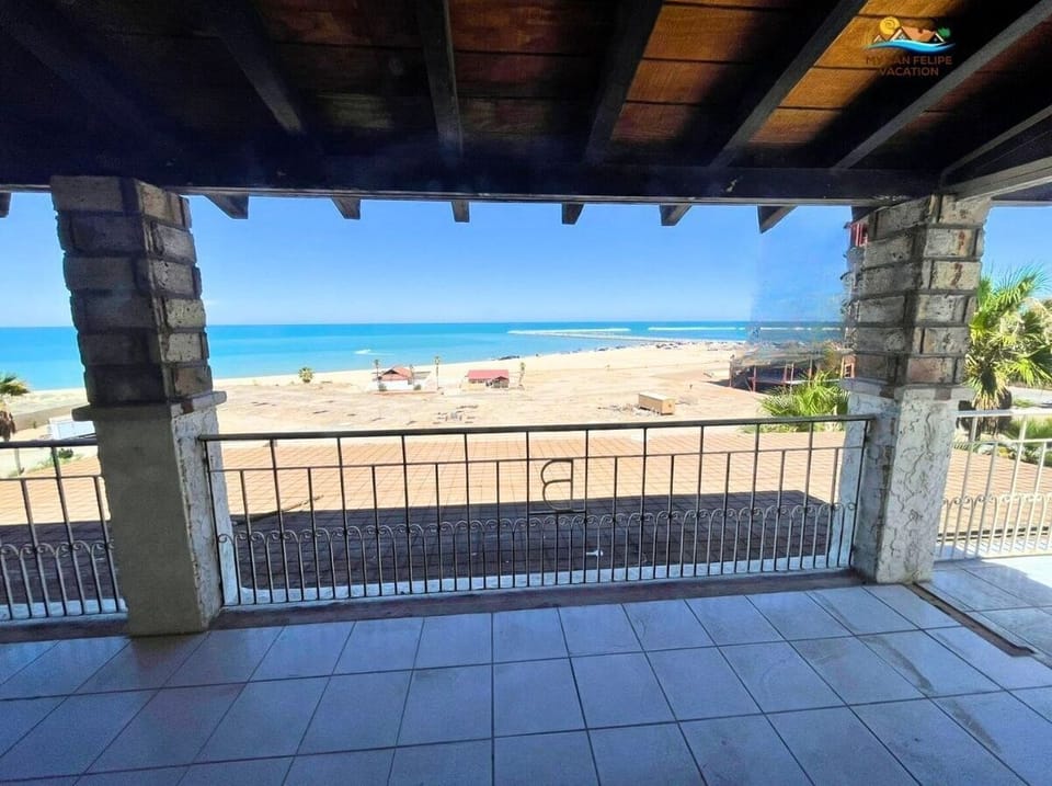 Gaze out at the stunning Sea of Cortez from this Casa Barber vacation rental in San Felipe Baja California Mexico — ocean views that make every morning feel special.