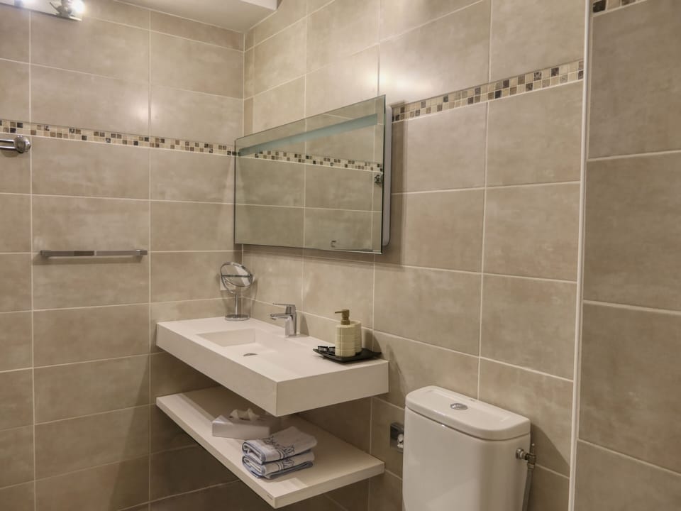 Free toiletries, hair dryer, towels, soap