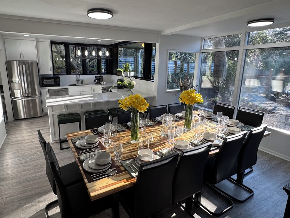 Large open kitchen comfortably sleeps 12