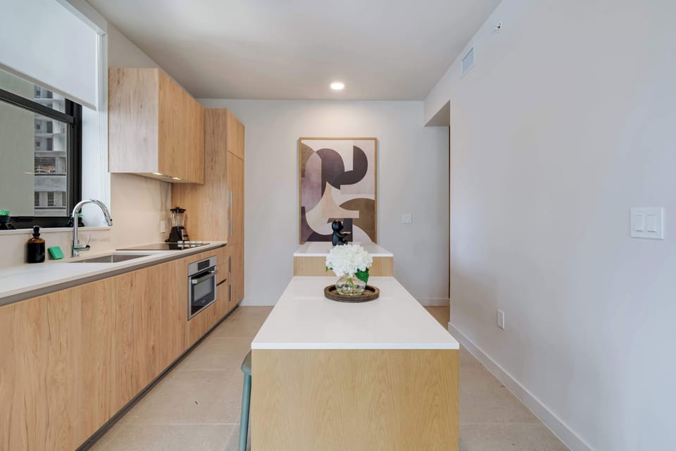 Chef-ready kitchen with a spacious island and premium stone countertops