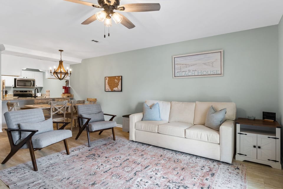 Living Room with Queen Sleeper Sofa