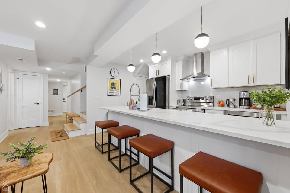 Indoors, Kitchen, Painting, Bar Stool, Furniture