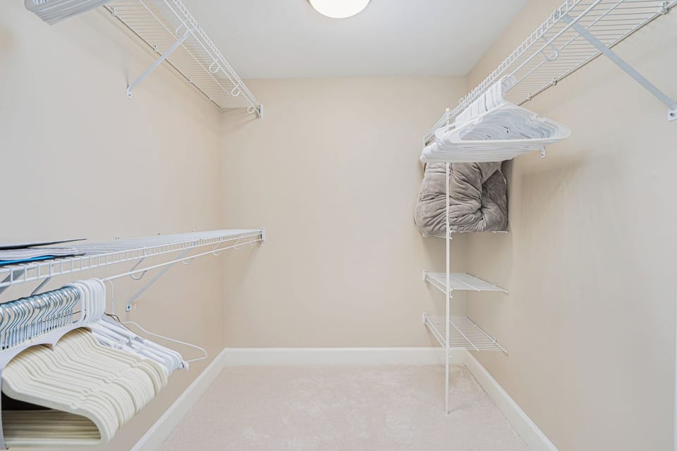 Walk-in, primary closet