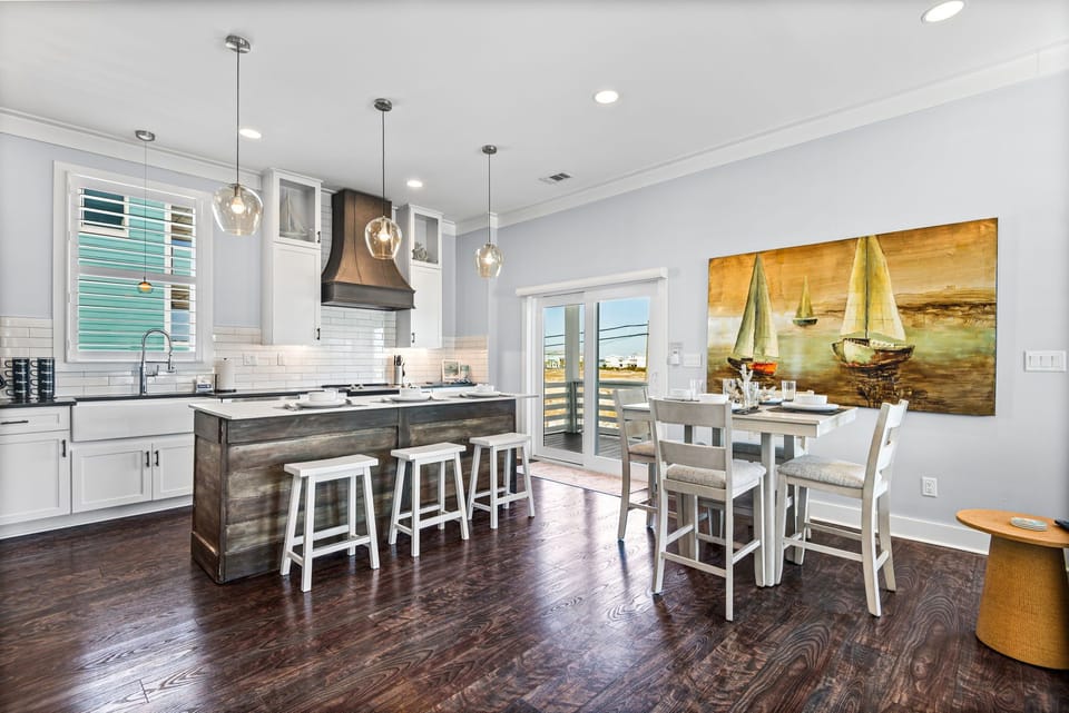 Dining and kitchen area