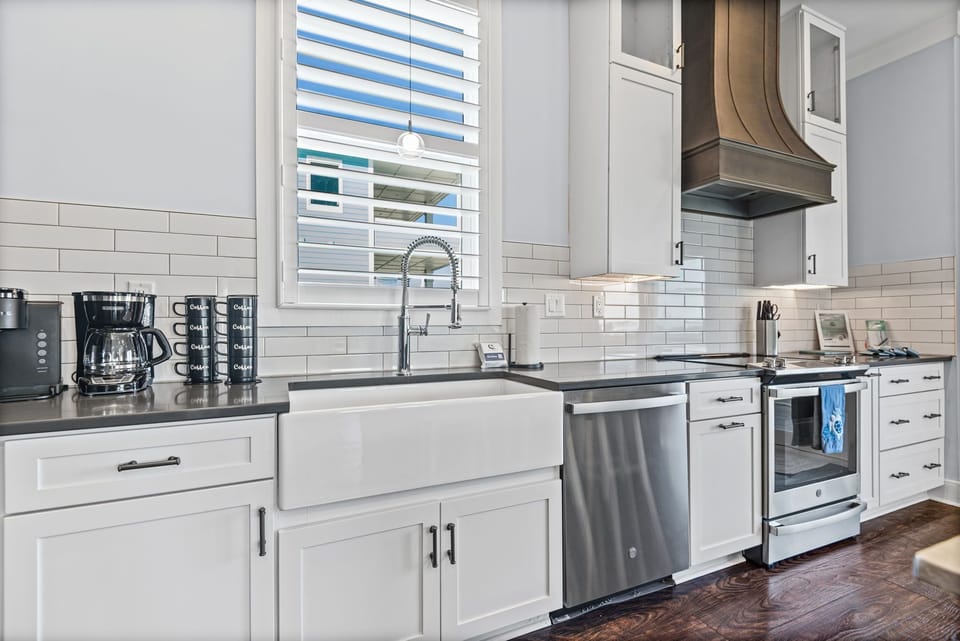 High-end appliances in the kitchen