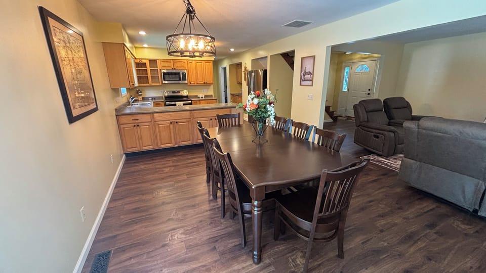 Kitchen and dining area