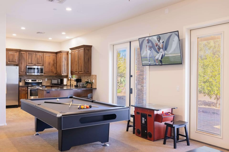 Game room with pool table — Game on!