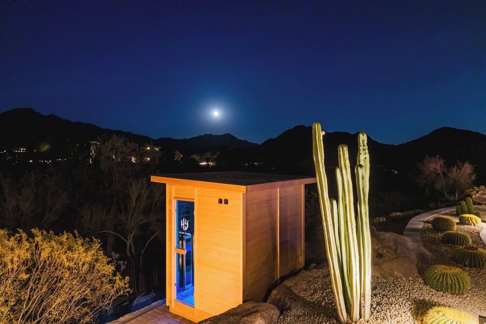 A private sauna adds another thoughtful amenity to your stay.