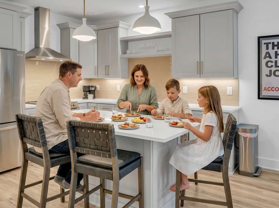 Gather, snack, and stay awhile—this kitchen is made for easy mornings and laid-back nights together.