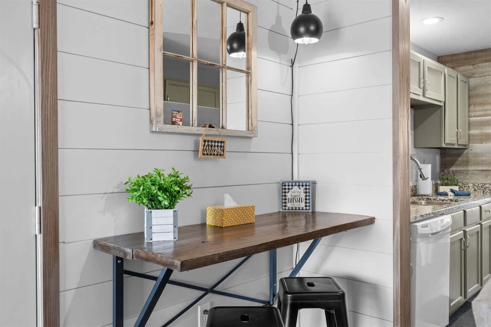 Make mealtime memories together in the inviting dining area​