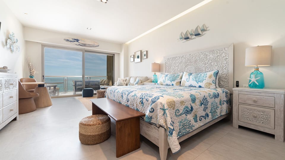 The unit offers a King sized bed