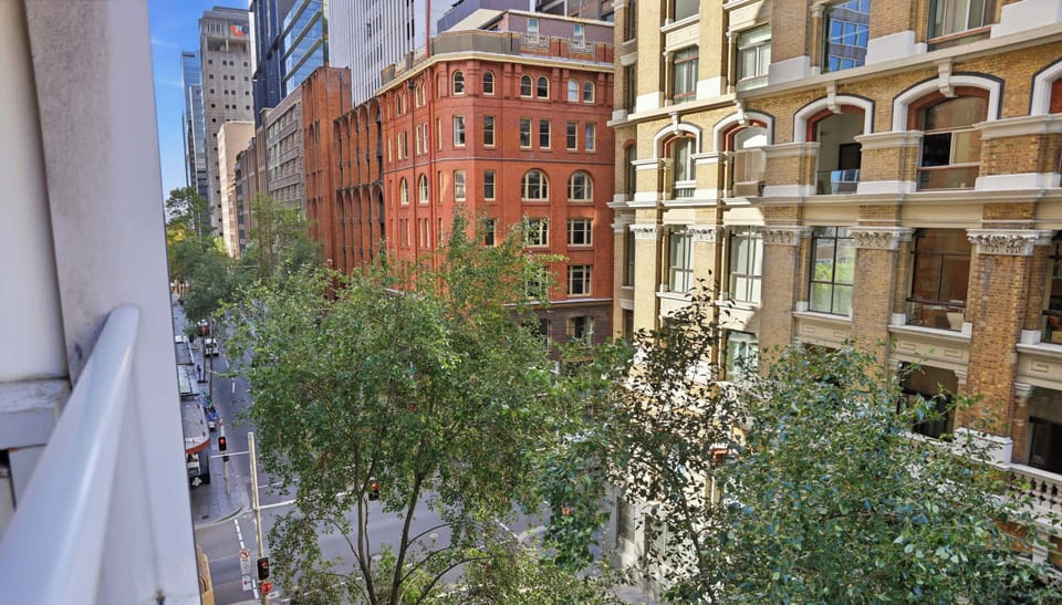 Balcony view of surrounding buildings