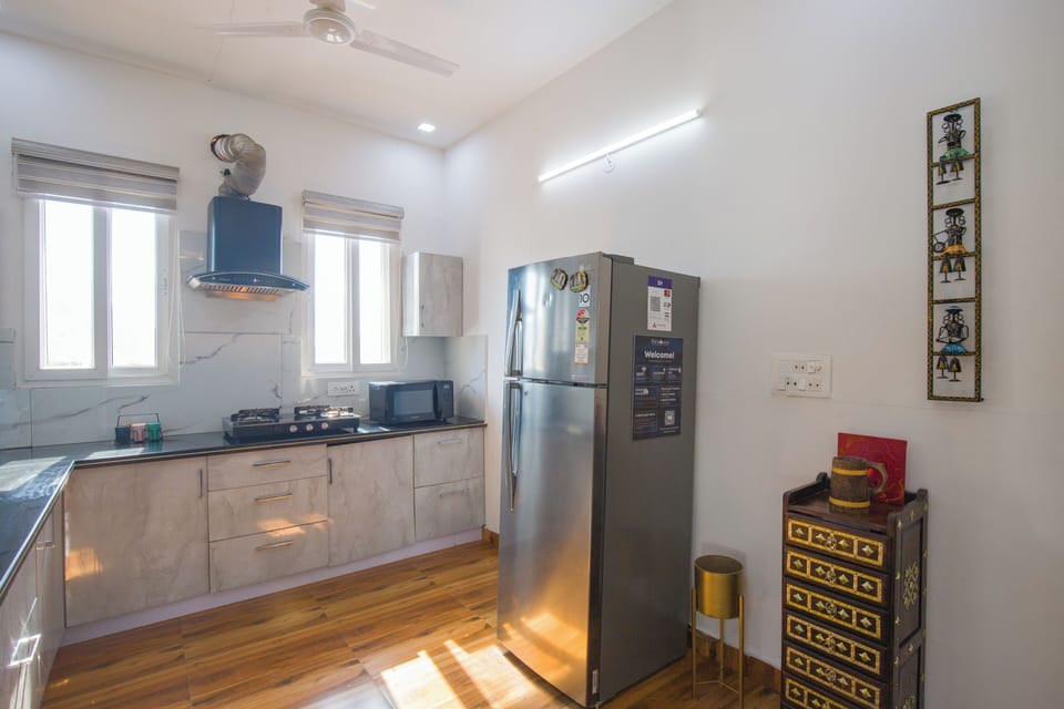 Deluxe Villa, Balcony, City View | Private kitchen