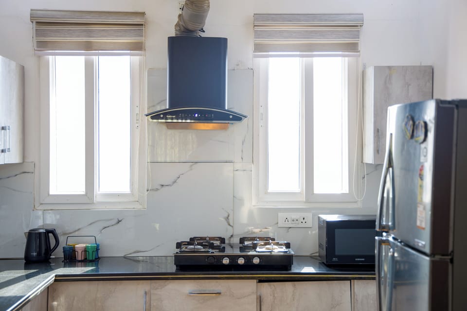 Deluxe Villa, Balcony, City View | Private kitchen