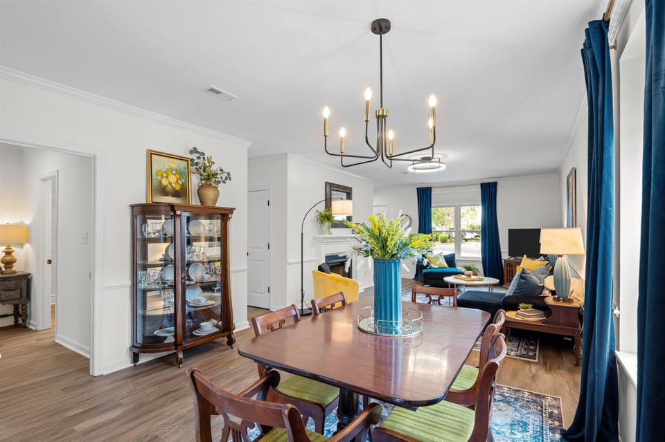 dining room opening to living room