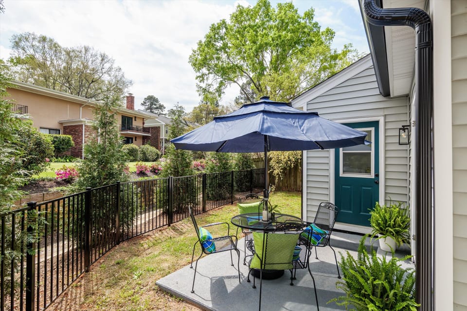 outdoor seating on patio