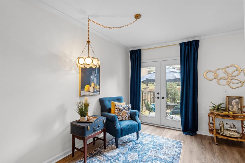 separate reading/sitting area