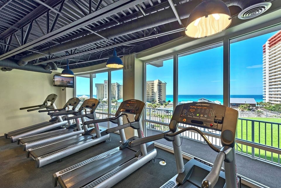 Two story gym located on the 3rd and 4th floor