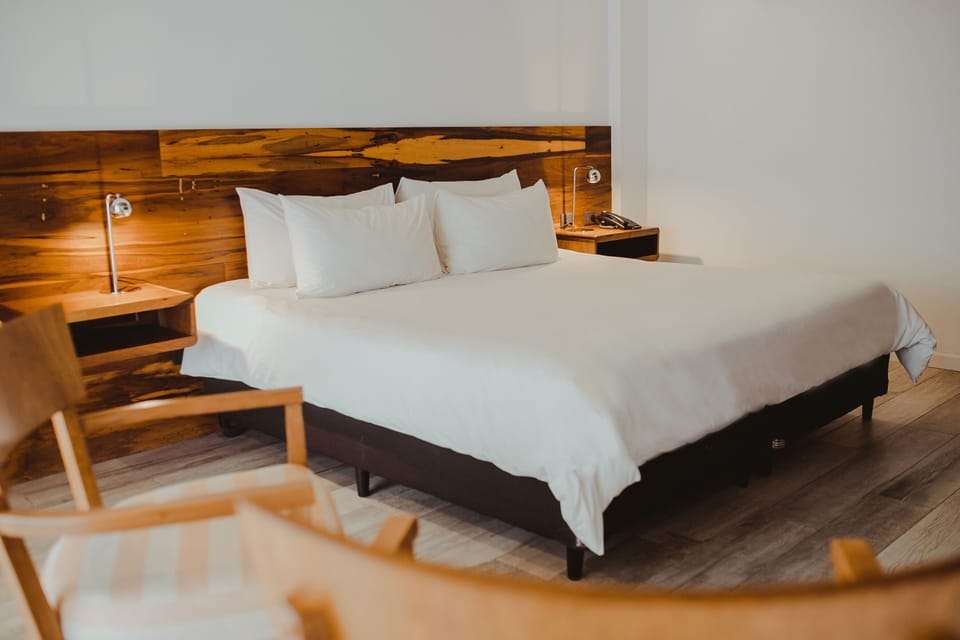 Sink into plush pillows for a deeply restful night.